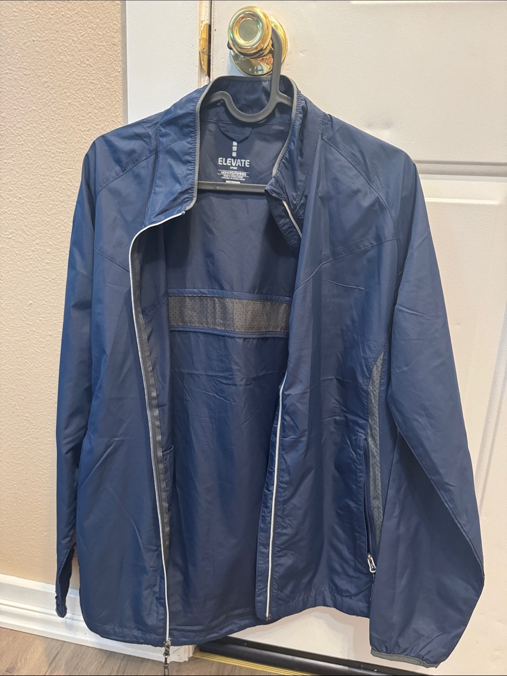 Elevate Women's Navy Windbreaker Jacket